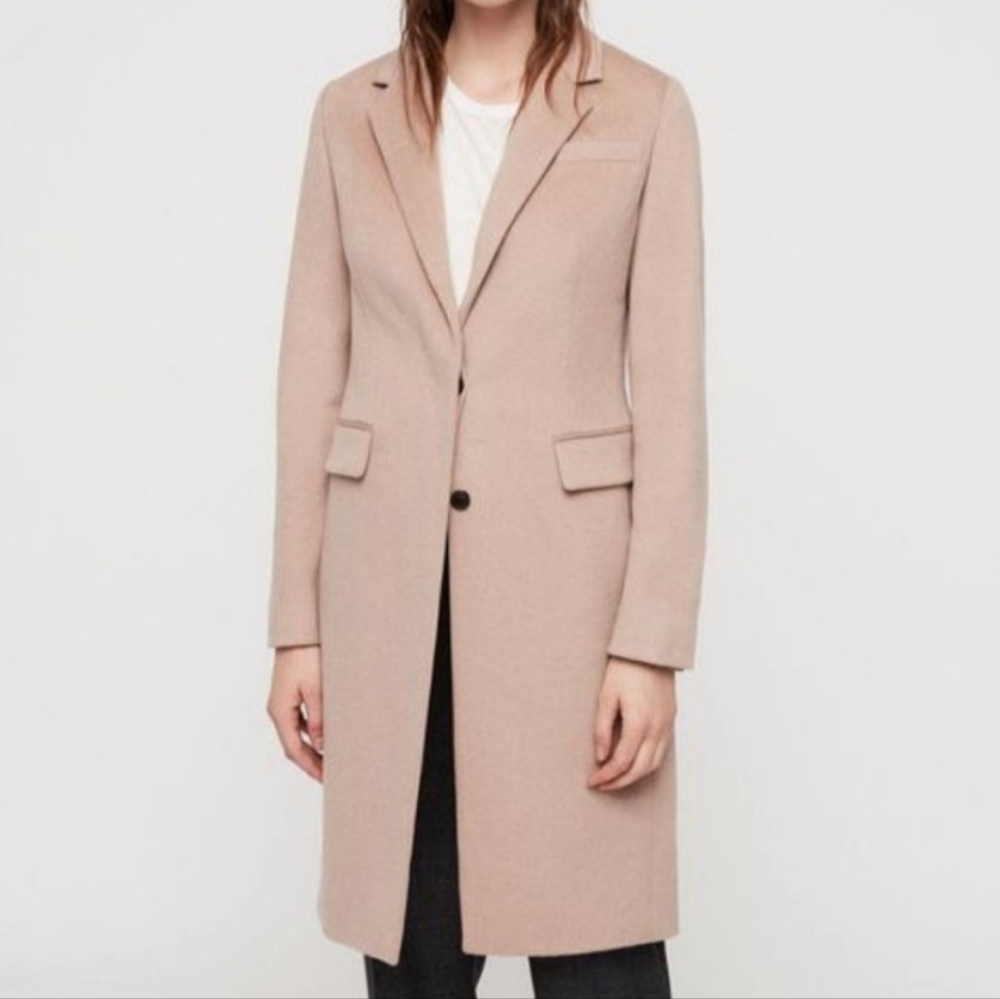All Saints Indra Wool blend coat - Picture 2 of 16